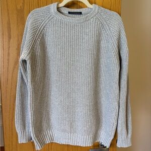 Brandy Melville Oversized Grey Cable-knit Sweater